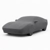 Housse de protection intérieure Lycra gris anthracite sur mesure posée sur une Ferrari 208 GTB / GTS, vue avant 3/4