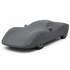 Housse de protection extérieure Urban gris anthracite sur mesure posée sur une Porsche 906 Carrera 6, vue avant 3/4