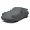 Housse extérieure Urban Gris anthracite pour Porsche 911 SC et Carrera 3.2 « Turbo-Look » Housse de protection extérieure Urban gris anthracite sur mesure posée sur une Porsche 911 SC et Carrera 3.2 « Turbo-Look », vue avant 3/4