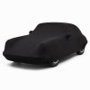 Housse de protection intérieure Jersey noire sur mesure posée sur une Porsche 911 901, vue avant 3/4
