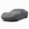 Housse intérieure Lycra Gris anthracite pour Ferrari 812 Superfast Housse de protection intérieure Lycra gris anthracite sur mesure posée sur une Ferrari 812 Superfast, vue avant 3/4