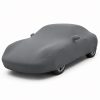 Housse de protection intérieure Lycra gris anthracite sur mesure posée sur une Porsche 911 996, vue avant 3/4