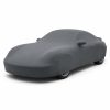 Housse de protection intérieure Lycra gris anthracite sur mesure posée sur une Porsche 911 Turbo 996, vue avant 3/4