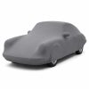 Housse de protection intérieure Lycra gris anthracite sur mesure posée sur une Porsche 912, vue avant 3/4