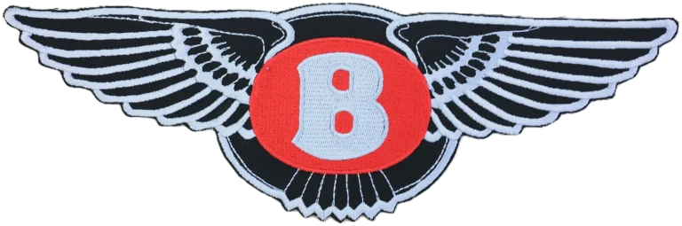 Écusson brodé Bentley à coudre sur une housse de voiture sur mesure