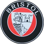 Écusson brodé Bristol à coudre sur une housse de voiture sur mesure