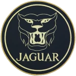 Écusson brodé Jaguar à coudre sur une housse de voiture sur mesure