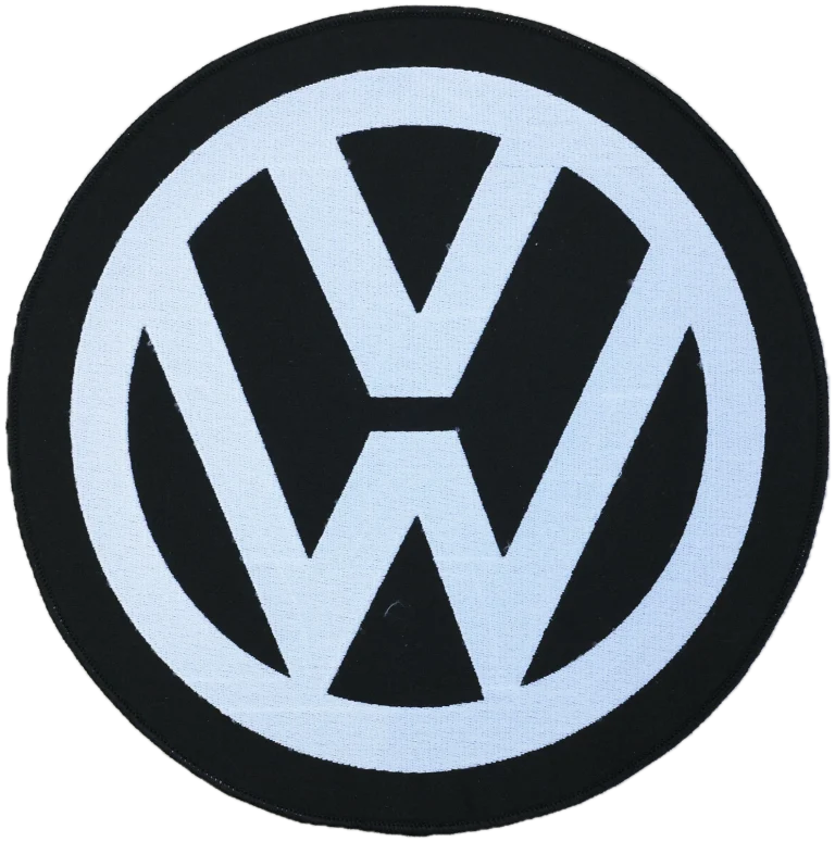 Écusson brodé Volkswagen à coudre sur une housse de voiture sur mesure