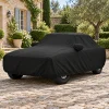 Housse extérieure Urban sur mesure pour Mercedes-Benz CLA (C117 / C118), posée dans une cour pavée devant une maison en pierre (illustration sur une Mercedes-Benz 280 SL Pagode (W113))